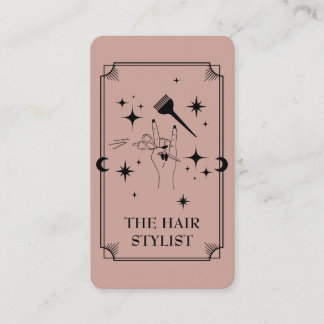 Cabelo de Placa Tarot Stylist Celestial Cartão de