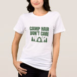 Cabelo do acampamento não se importa com a camisa<br><div class="desc">Abrace a aventura com o nosso Cabelo do Campo Não se importe com T-Shirt! Esta camisa divertida apresenta um design divertido que é perfeito para o seu fim de semana de despedida. Seja caminhando, jantando, ou celebrando com sua tribo noiva, esta camisa é a melhor maneira de mostrar seu espírito...</div>
