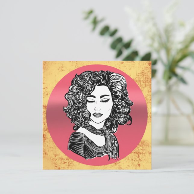 Cabelo encaracolado de beleza (Em pé/Frente)