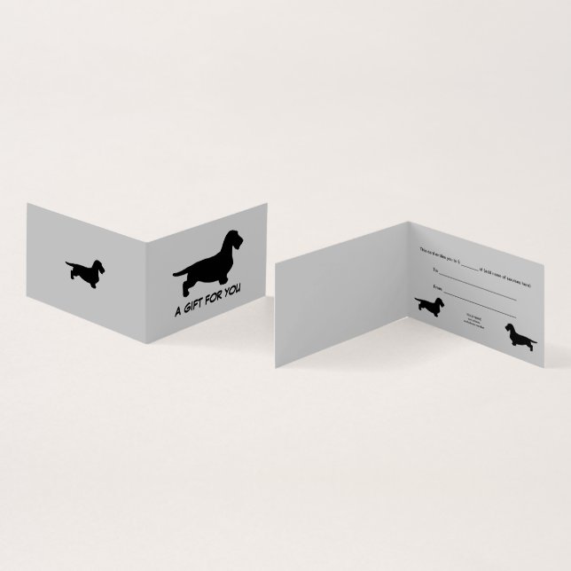 Cabelo grosso Dachshund - Silhouette 1 (Interior e exterior)