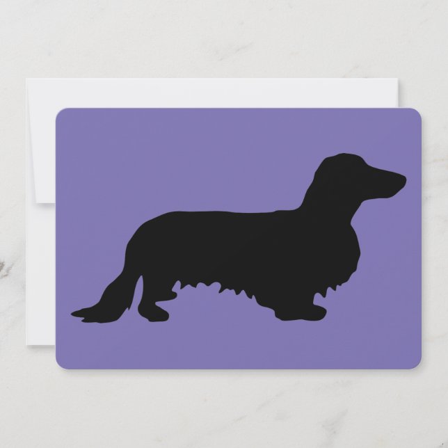 Cabelo Longo Dachshund - Silhouette 1 (Frente)