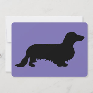 Cabelo Longo Dachshund - Silhouette 1