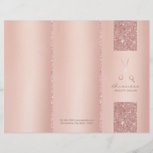 Cabelos Beleza Salon Rosa Dourados Bruchures com t