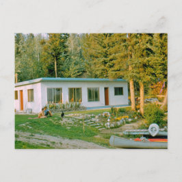Cabina no lago Bednesti 1961 Cartão postal