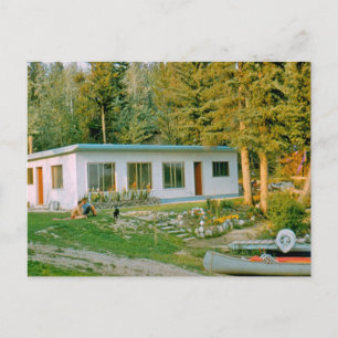 Cabina no lago Bednesti 1961 Cartão postal