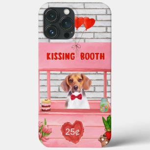 Cabine de Beijo do Cão Beagle no Dia dos Namorados