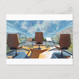 Cabine interior do RocketLodge 3D - Cartão postal