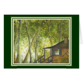 Cabine pelo cartão do lago por Brigid O'Neill