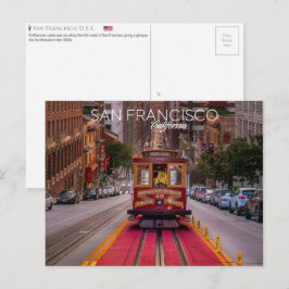 Cable Car, São Francisco, EUA. Cartão postal