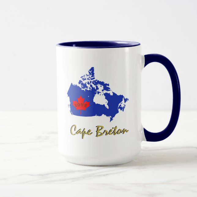 Cabo Breton Canada Day Café caneca caneca (Direita)