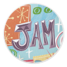 Cabo de Cerâmica Mid-Century Retro Jam