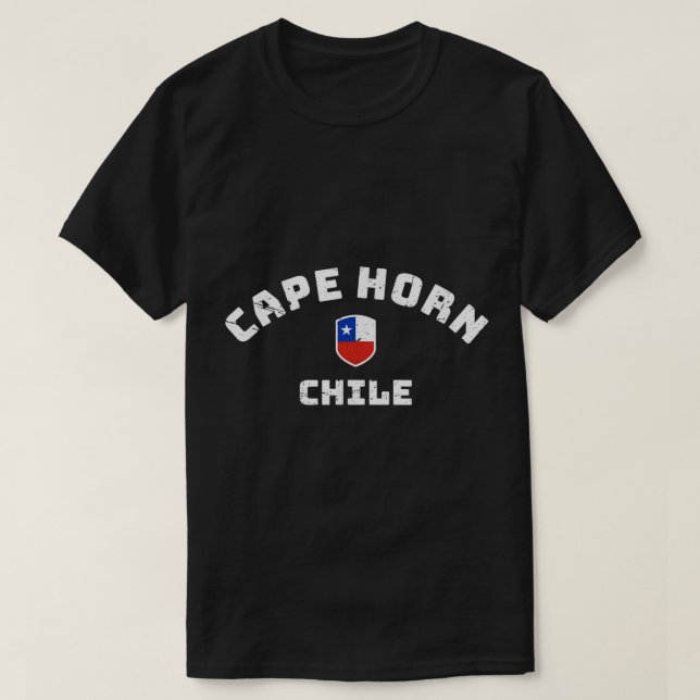 Cabo Horn Chile, Camisa de Bandeira Chilena (Frente do Design)