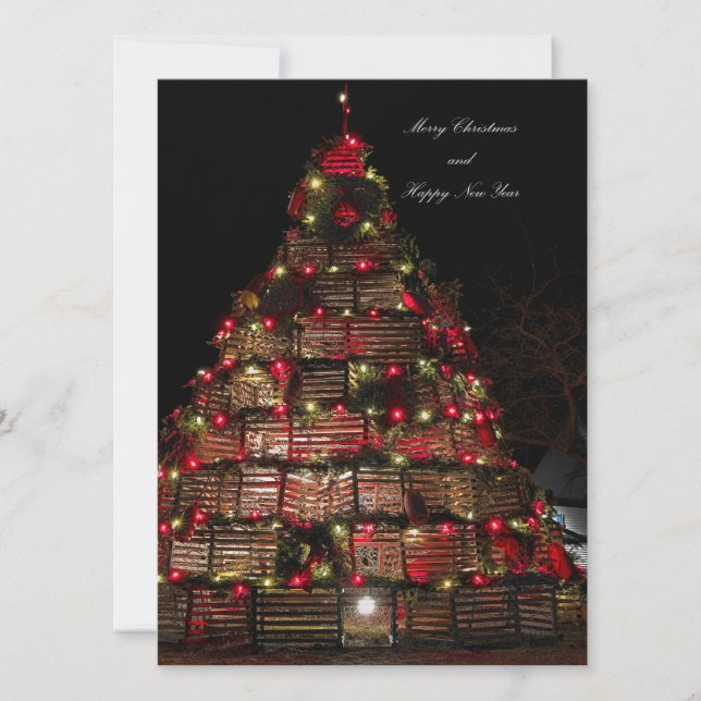 Cabo Porpoise celebra o cartão de Natal (Frente)