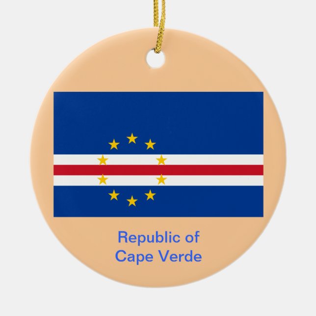 CABO VERDE * enfeites de natal feitos sob (Frente)