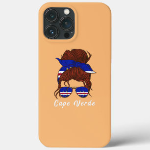 Cabo Verde Rapariga Bandana Mensagem Bun Cabo