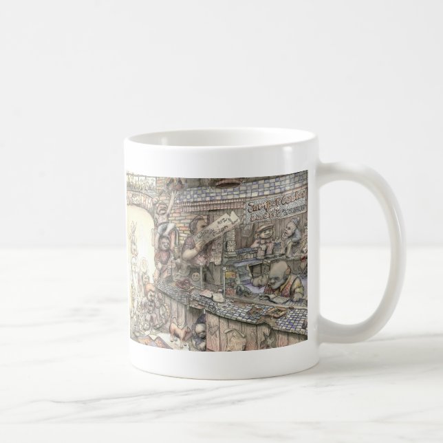 Cabos de ligação em ponte e anões - caneca (Direita)