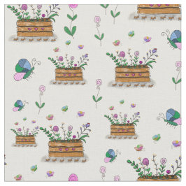 Cabos de Primavera Whimsical de Tecido de Flores
