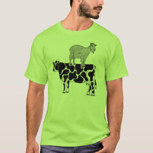 Cabra em um t-shirt da vaca #2