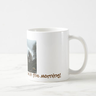 Cabra para comer meu café na caneca da manhã