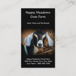 Cabra que cultiva ou que produz o cartão de visita