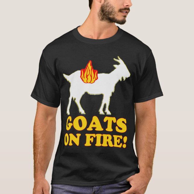 CABRAS NO FOGO! T-shirt (Frente)