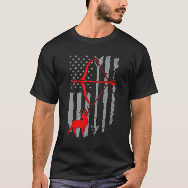 Caça a Camisas de Bandeira Americanas Caça a Arcos (Frente)