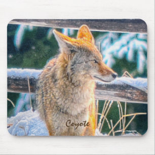 Caça a Coyote na Neve #Gift Mousepad
