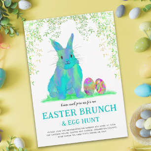 Caça ao Ovo de Páscoa e Coelhinho Azul de Brunch