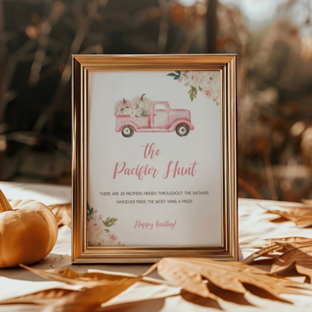 Caça ao Poster de Jogo de Chá de fraldas do Jogo d (Criador carregado)