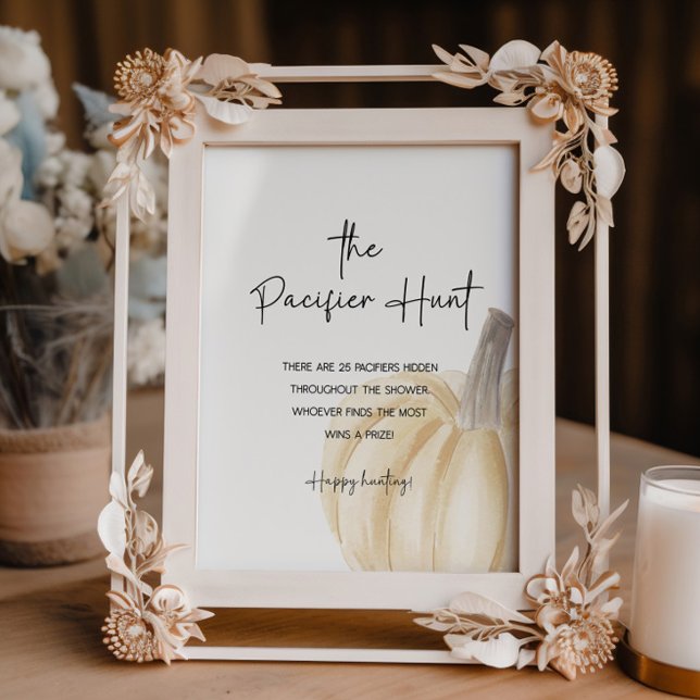 Caça ao Poster de Jogo de Chá de fraldas do Jogo d (Criador carregado)