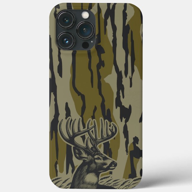 Caça ao Veado de Cauda Branca Camo: Casca Vertical (Verso)
