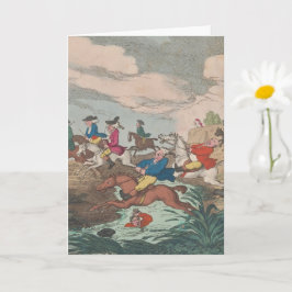 Caça - Cartão de Cumprimentos Dobrado