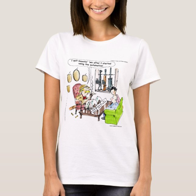 Caça Com Automáticos Presentes e Camisetas Engraça (Frente)