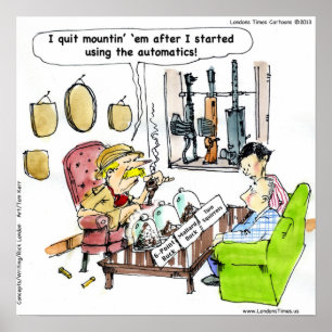 Caça com Poster de Automatics Funny