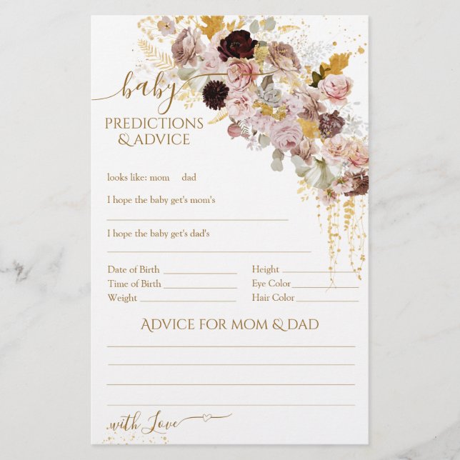 Caça de Chá de fraldas Elegante de Queda de Flor S (Frente)