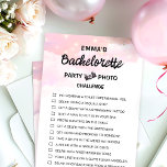 Caça de Escavador de Bachelorette Personalizável<br><div class="desc">Belo,  personalizável Jogo de Caça-Caça-Caçadores de Bachelorette! Você pode personalizá-lo com os desafios do seu jogo e o nome da noiva.</div>