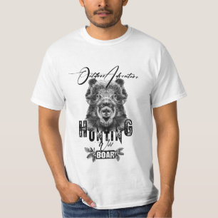 Caça de javalis, T-Shirt aventura ao ar livre