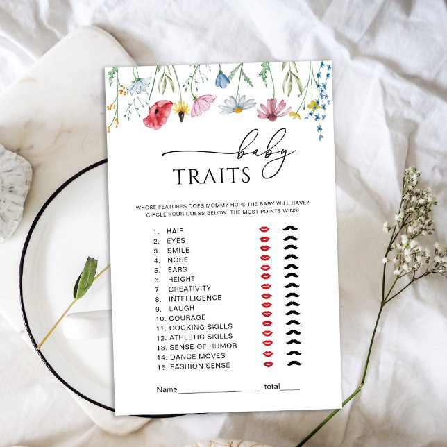 Caça de Traços de Bebê de Flores Selvagens (Criador carregado)