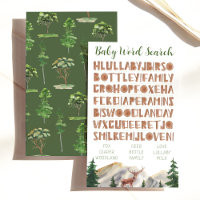 Caça-palavras de Bebê Montanhas Cervo Festa de Beb