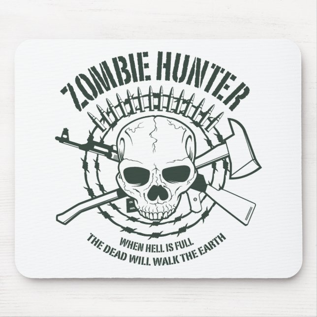 Caçador Mousepad do zombi (Frente)