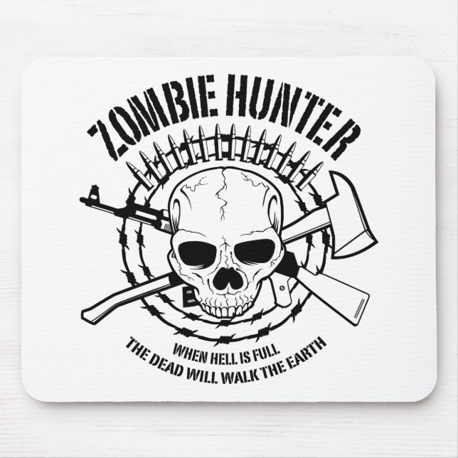Caçador Mousepad do zombi (Frente)