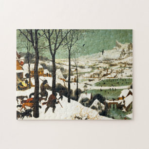 Caçadores de Pieter Bruegel no quebra-cabeça da