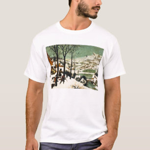 Caçadores de Pieter Bruegel no t-shirt da neve