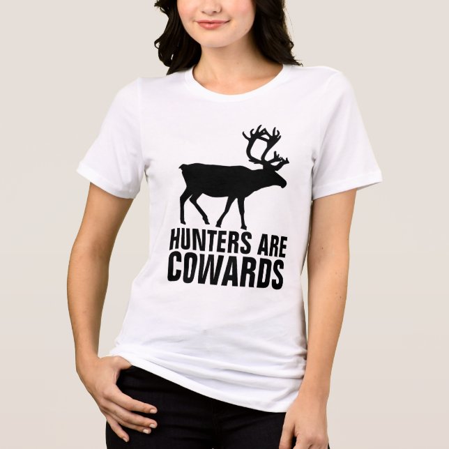 CAÇADORES SÃO COVARDES, CAMISETA ANTI-CAÇA (Frente)