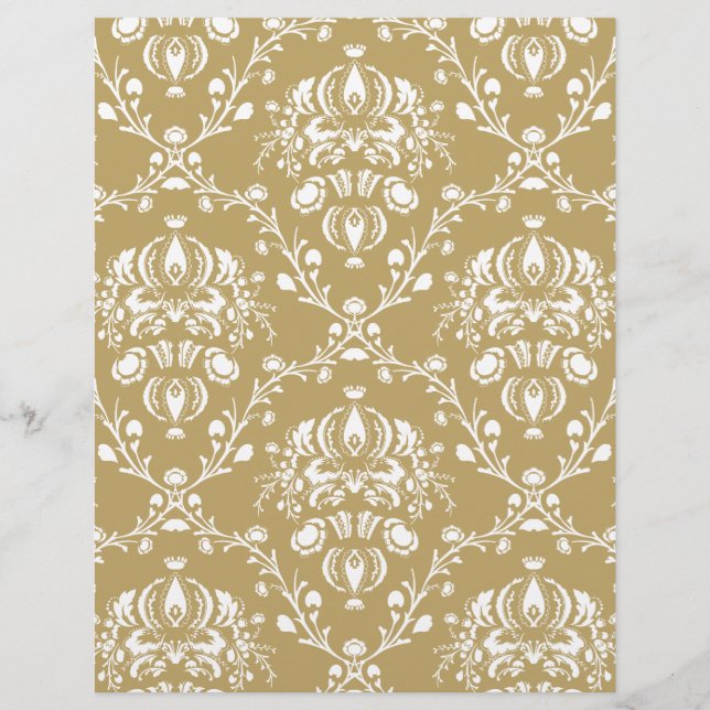 Cacau e Cream Damask (Frente)