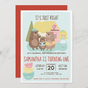 Cachinhos Dourados e O Convite Aniversário De Três