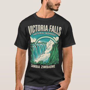 Cachoeira Vitória Zâmbia Zimbábue Camisa de Viagem
