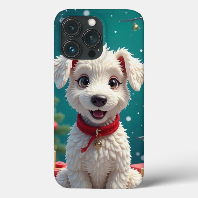 Cachorrinho Branco Alegria ✨ Fofo Minimalista Pet  (Verso)