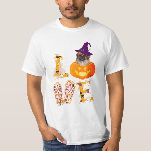 Cachorro Adormecido Camisa do Halloween (Frente)