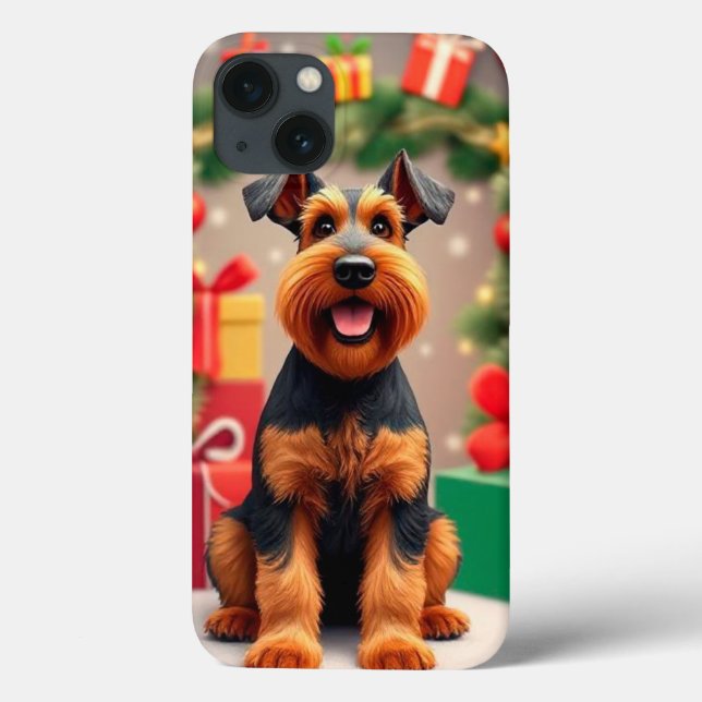 Cachorro Airedale Terrier Alegre Vibrante Filhote (Verso)